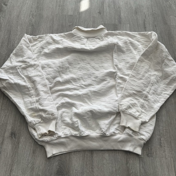 Vintage Aspen Colorado Collared Sweatshirt Size XL Textured White Thick Ski Snow - Picture 7 of 8